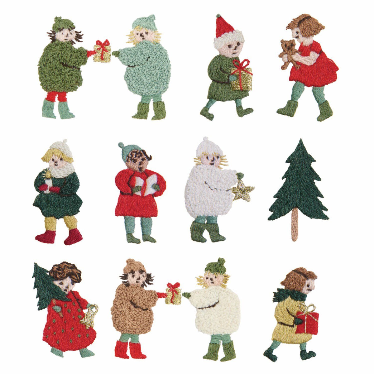 Stick & Stitch Stickpackung "Winterkinder"