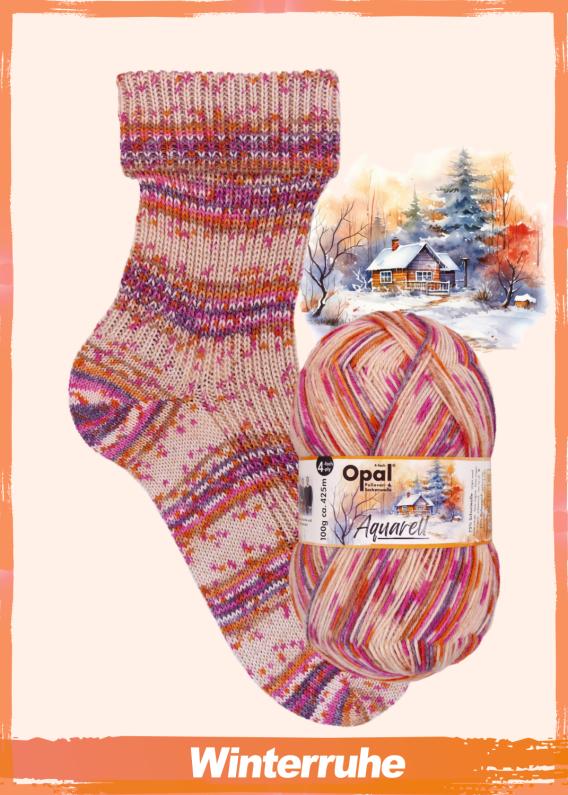 Opal Aquarell Winterruhe 4-fädig F. 11537