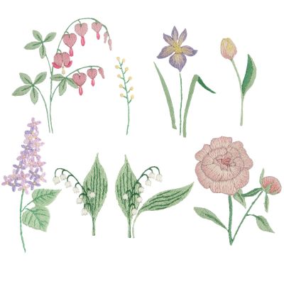 Stick & Stitch Packung "Blumensträuße XL"