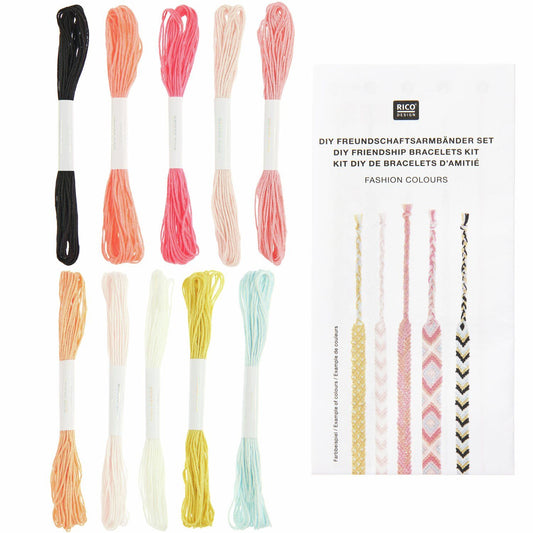 DIY Freundschaftsbänder Set "Fashion Colours"