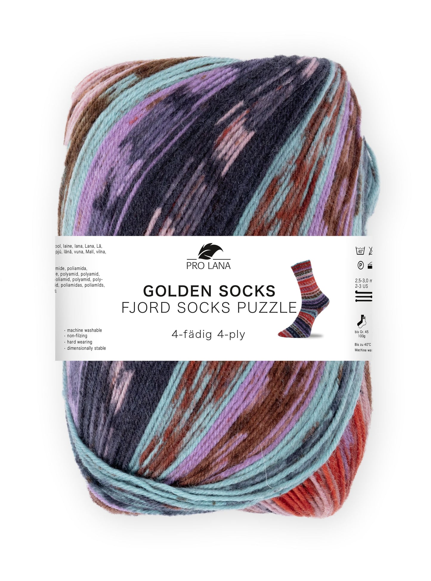 Fjord Socks Puzzle 4-fach F. 84