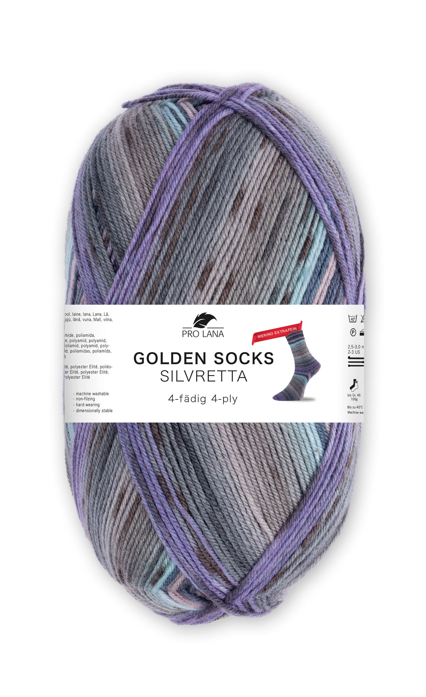 Pro Lana Golden Socks Silvretta 4-fach F. 444.01