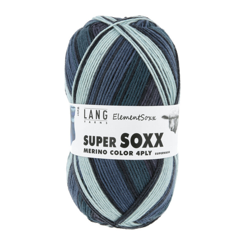 Super Soxx Merino Color 4-fach "ElementSoxx" F. 0528