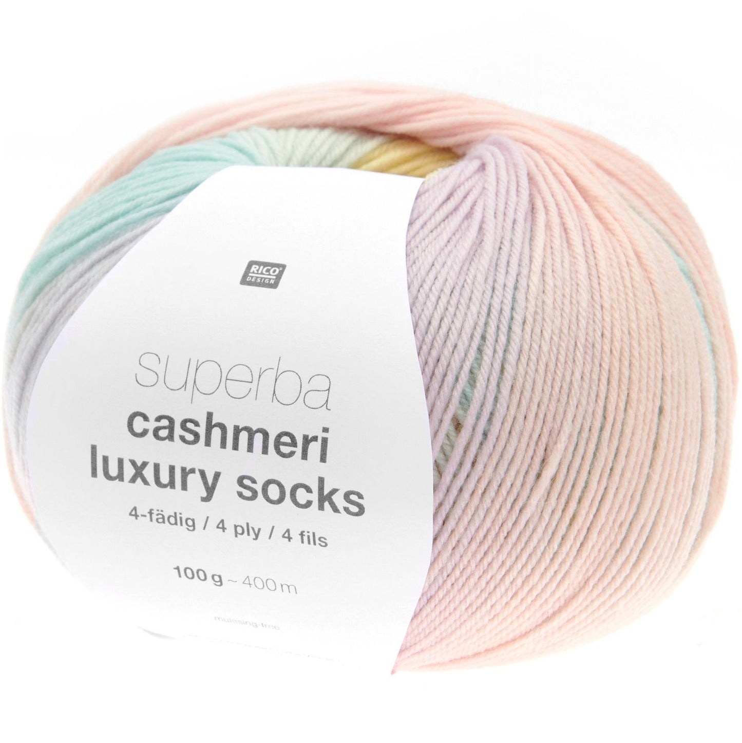 Rico Design superba cashmeri luxury socks 4-fach F. 032