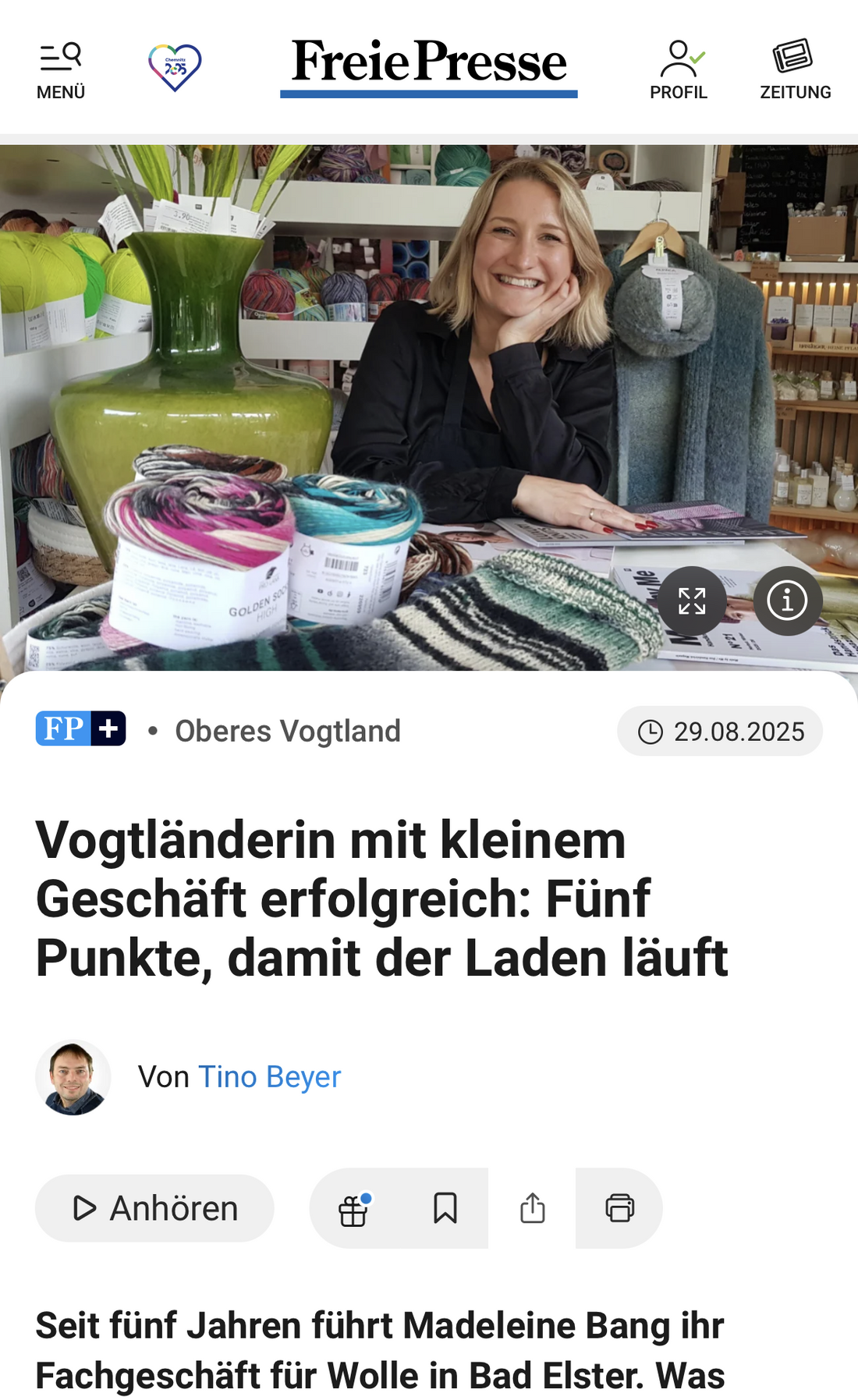 Vogtländerin mit kleinem Geschäft erfolgreich: fünf Punkte damit der Laden läuft