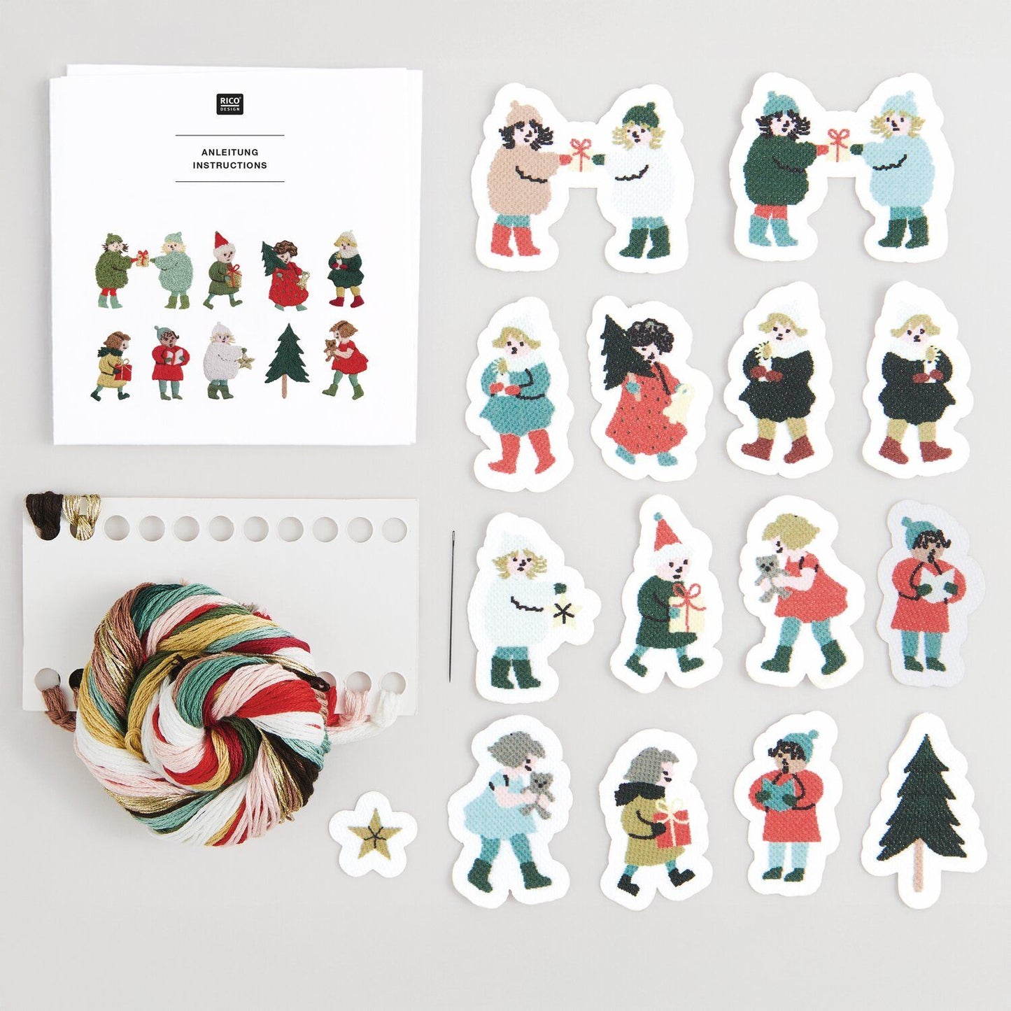 Stick & Stitch Stickpackung "Winterkinder"