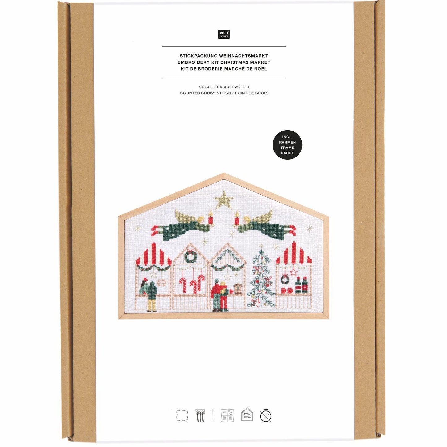 Stickpackung "Weihnachtsmarkt"