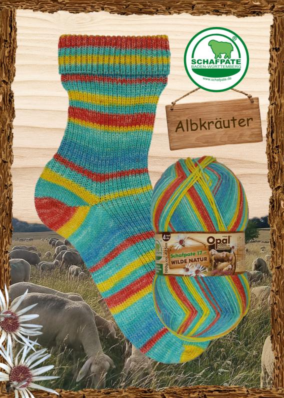 Schafpate 17 - wilde Natur 4-fach "Albkräuter" F. 11595