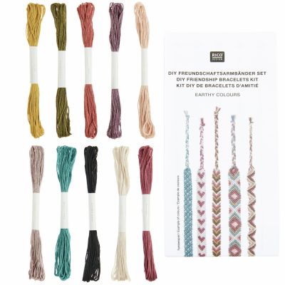 DIY Freundschaftsbänder Set "Earthy Colours"