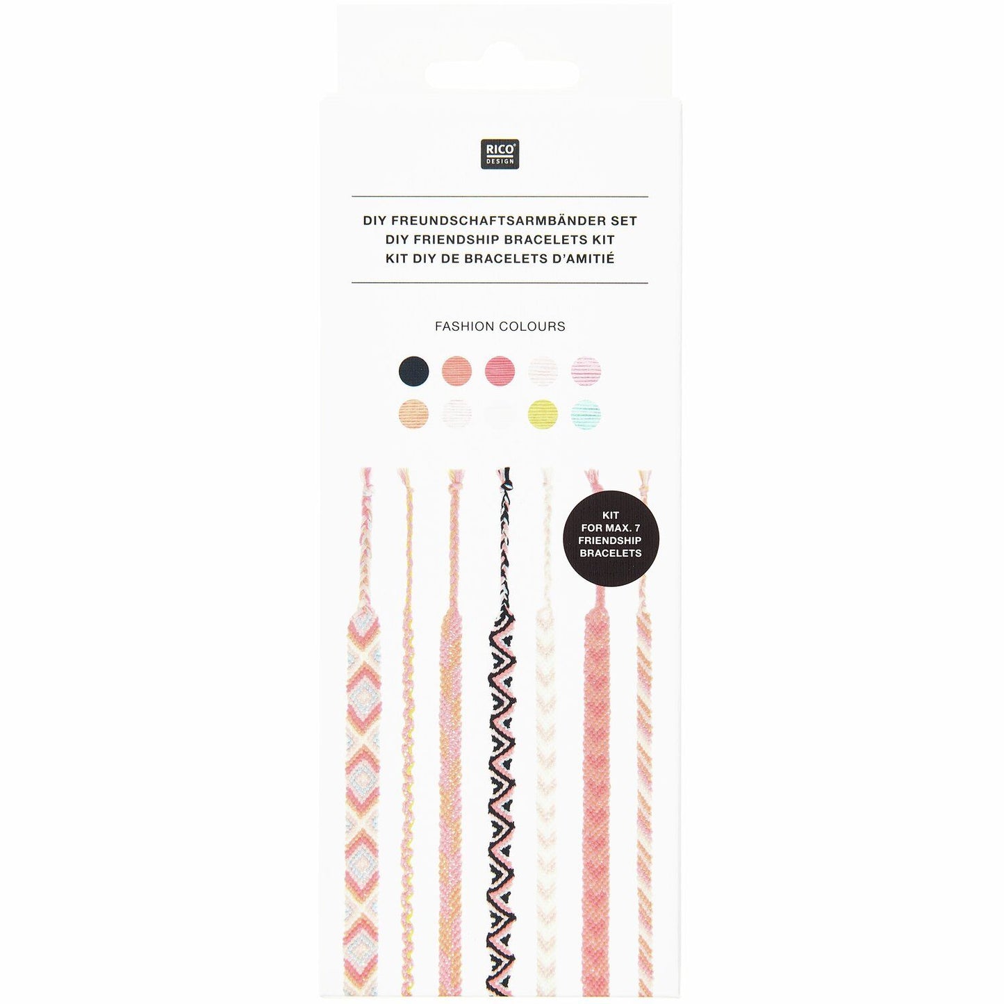 DIY Freundschaftsbänder Set "Fashion Colours"