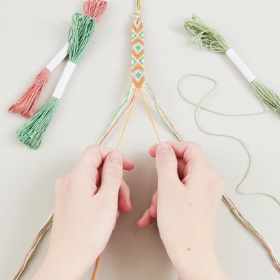 DIY Freundschaftsbänder Set "Neon Mix Colors"