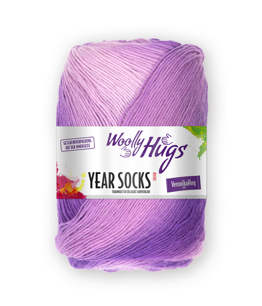 Woolly Hugs Year Socks color 4-fach F. 13
