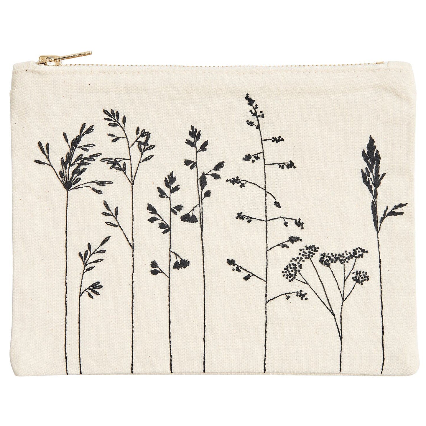 Stickpackung "Pouch Blumen und Gräser"