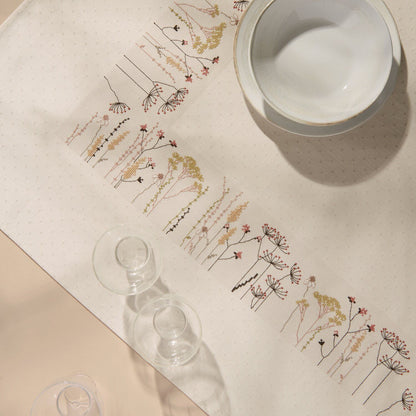 Stickpackung Tischdecke "Blumen und Gräser"