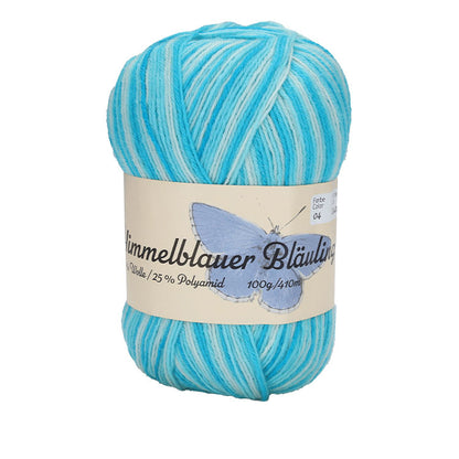 Schmetterling "Himmelblauer Bläuling" 4-fach F. 04