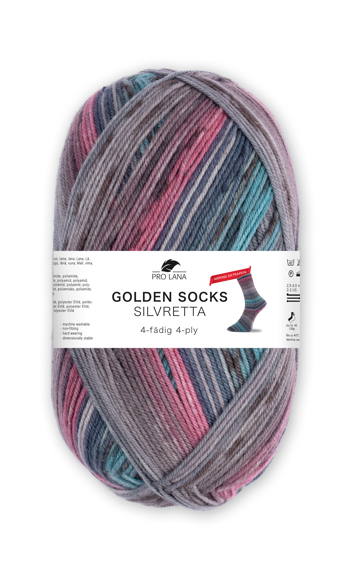 Pro Lana Golden Socks Silvretta 4-fach F. 444.02