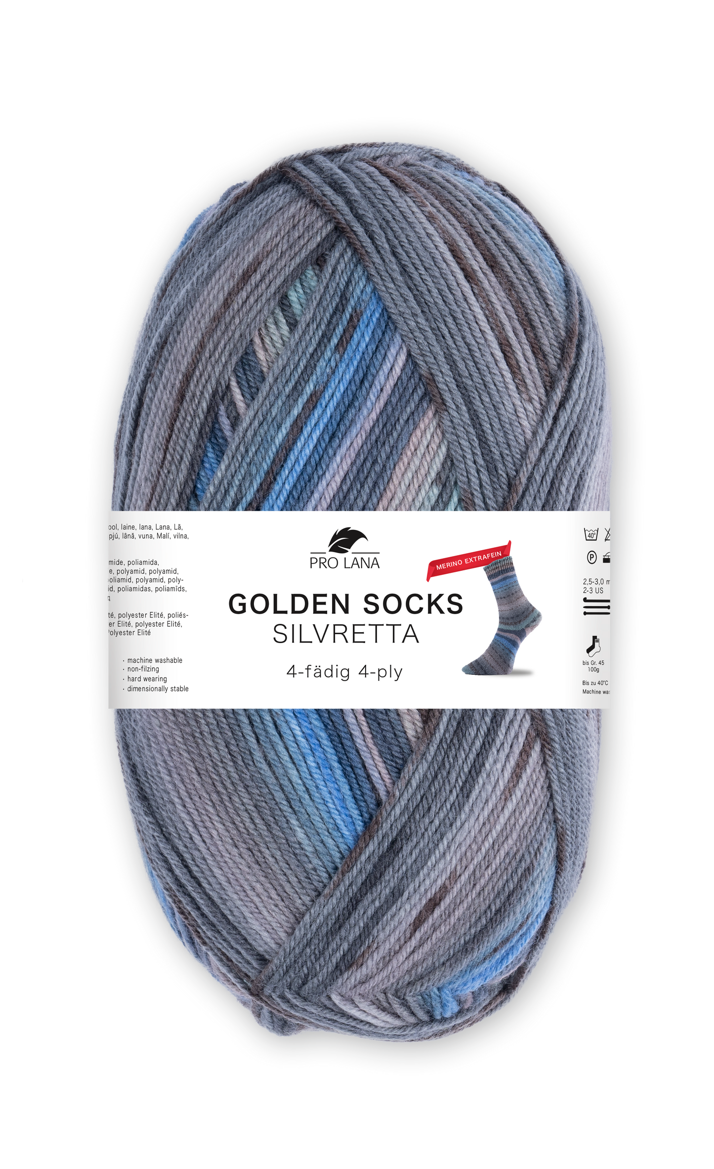 Pro Lana Golden Socks Silvretta 4-fach F. 444.04