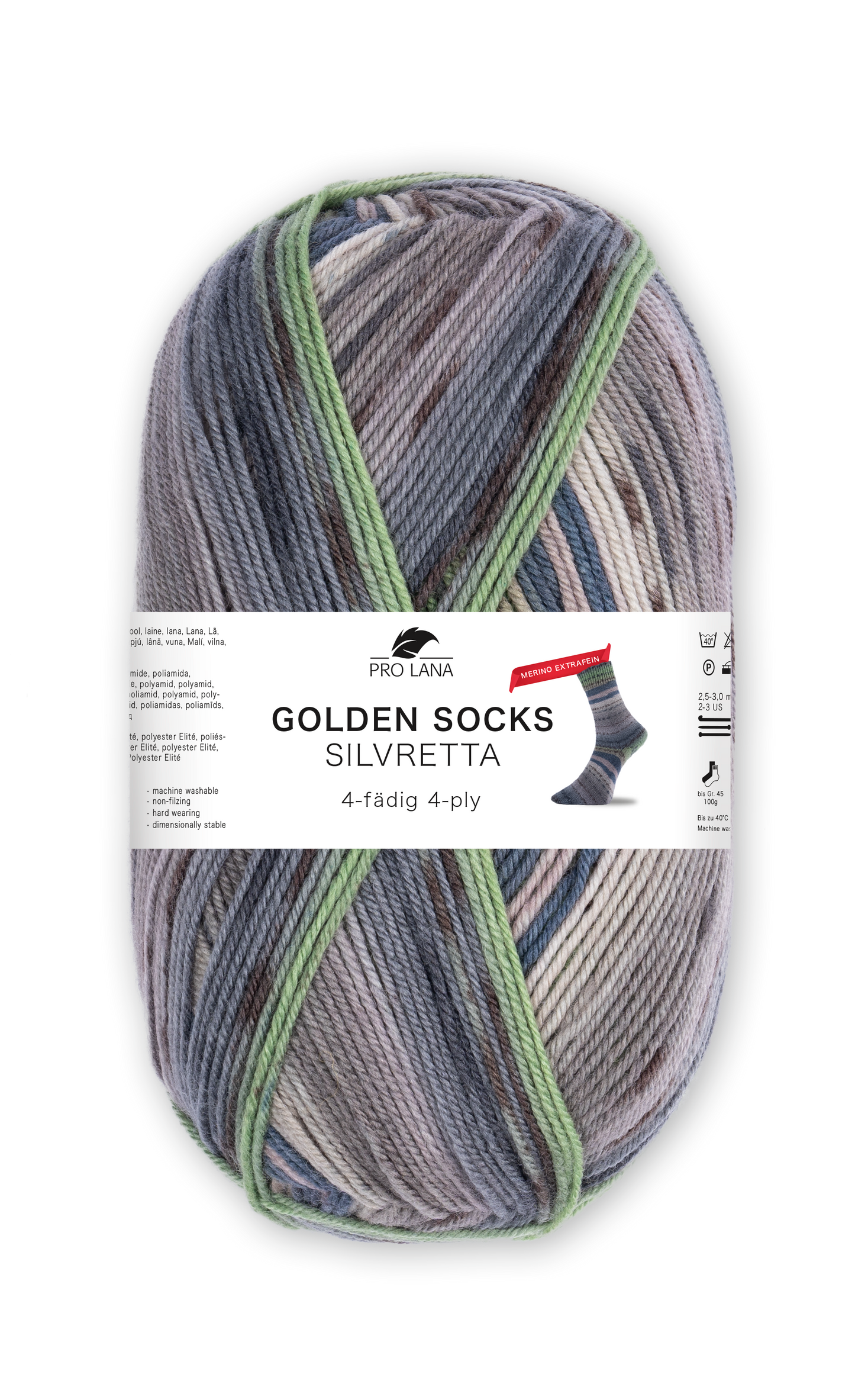 Pro Lana Golden Socks Silvretta 4-fach F. 444.07