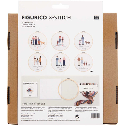 Stickpackung Figurico Family X-Stitch