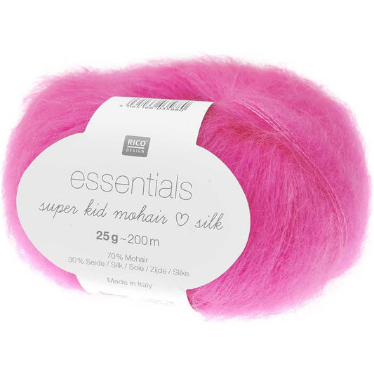 Rico Design Super Kid Mohair Loves Silk F. 065 (neon-pink)
