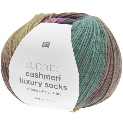 Rico Design superba cashmeri luxury socks 4-fach F. 012