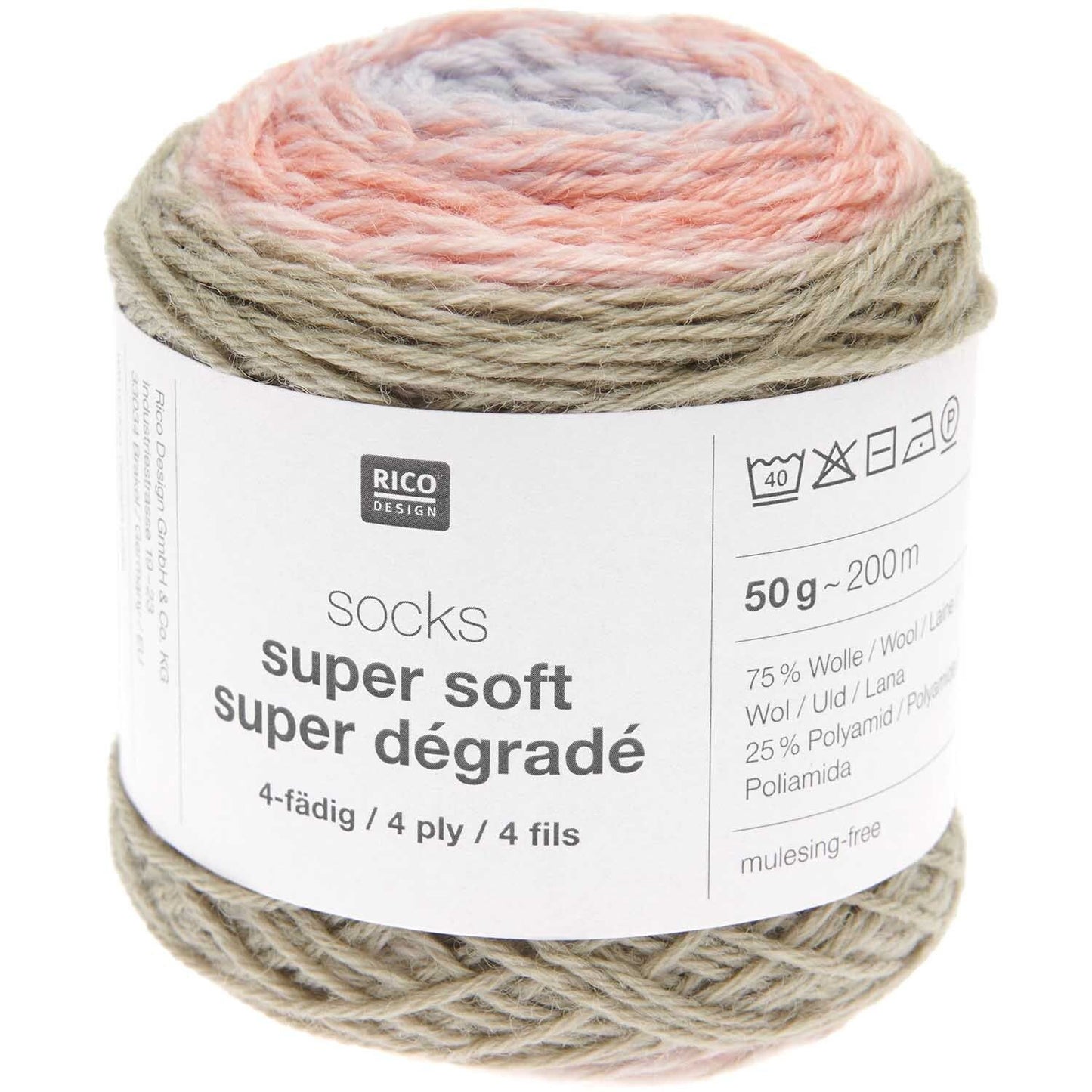 socks super soft super dégradé 4-fach F. 001