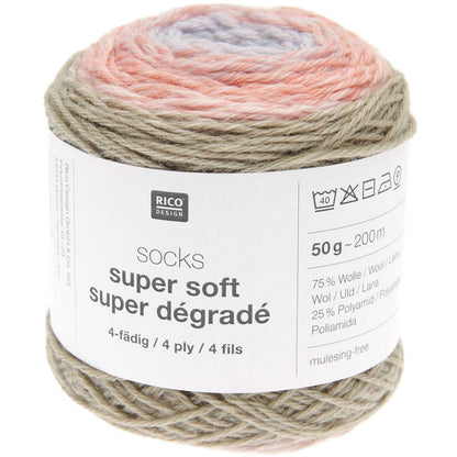 socks super soft super dégradé 4-fach F. 001