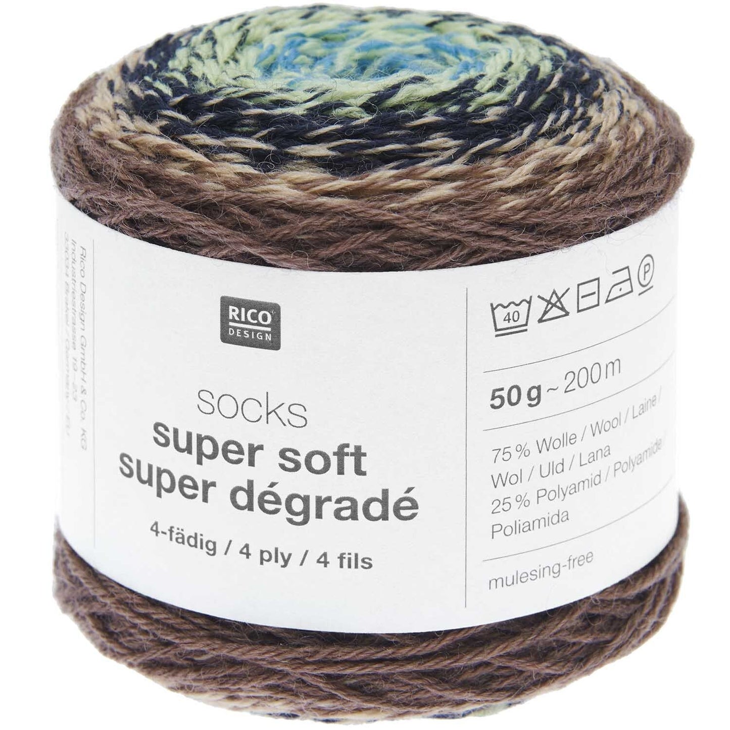 socks super soft super dégradé 4-fach F. 005