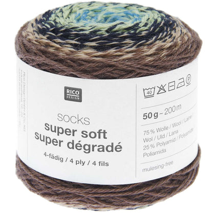 socks super soft super dégradé 4-fach F. 005