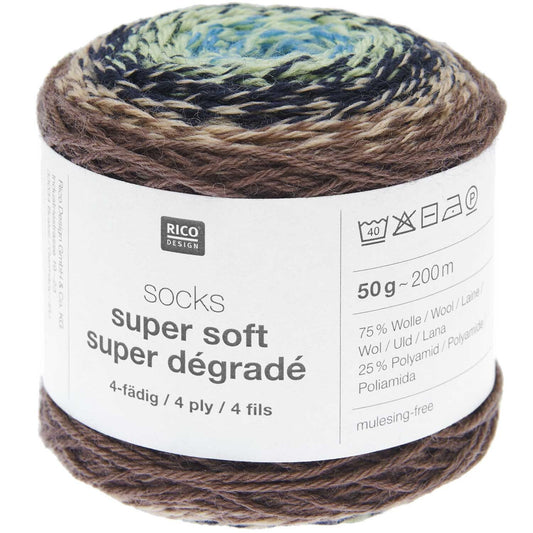 socks super soft super dégradé 4-fach F. 005