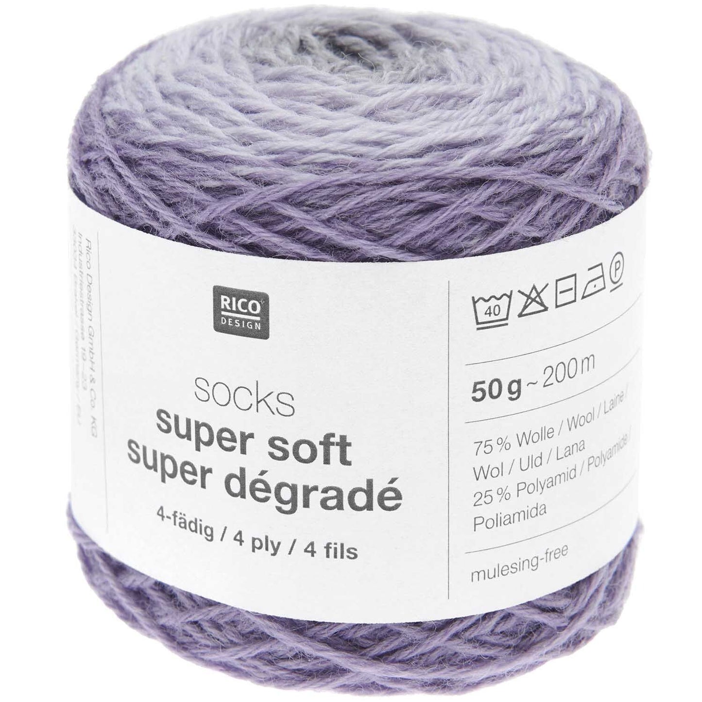 socks super soft super dégradé 4-fach F. 007