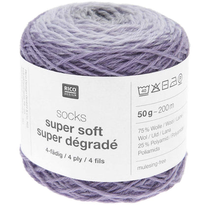 socks super soft super dégradé 4-fach F. 007