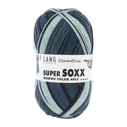 Super Soxx Merino Color 4-fach "ElementSoxx" F. 0528