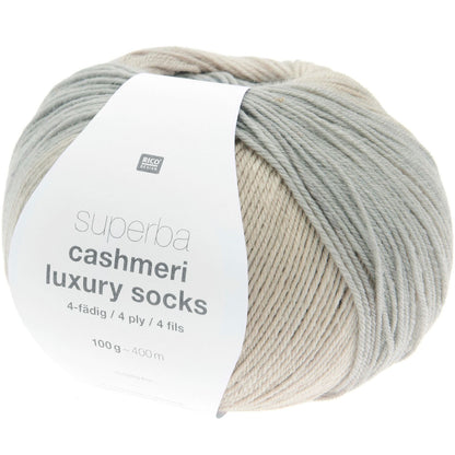 Rico Design superba cashmeri luxury socks 4-fach F. 028