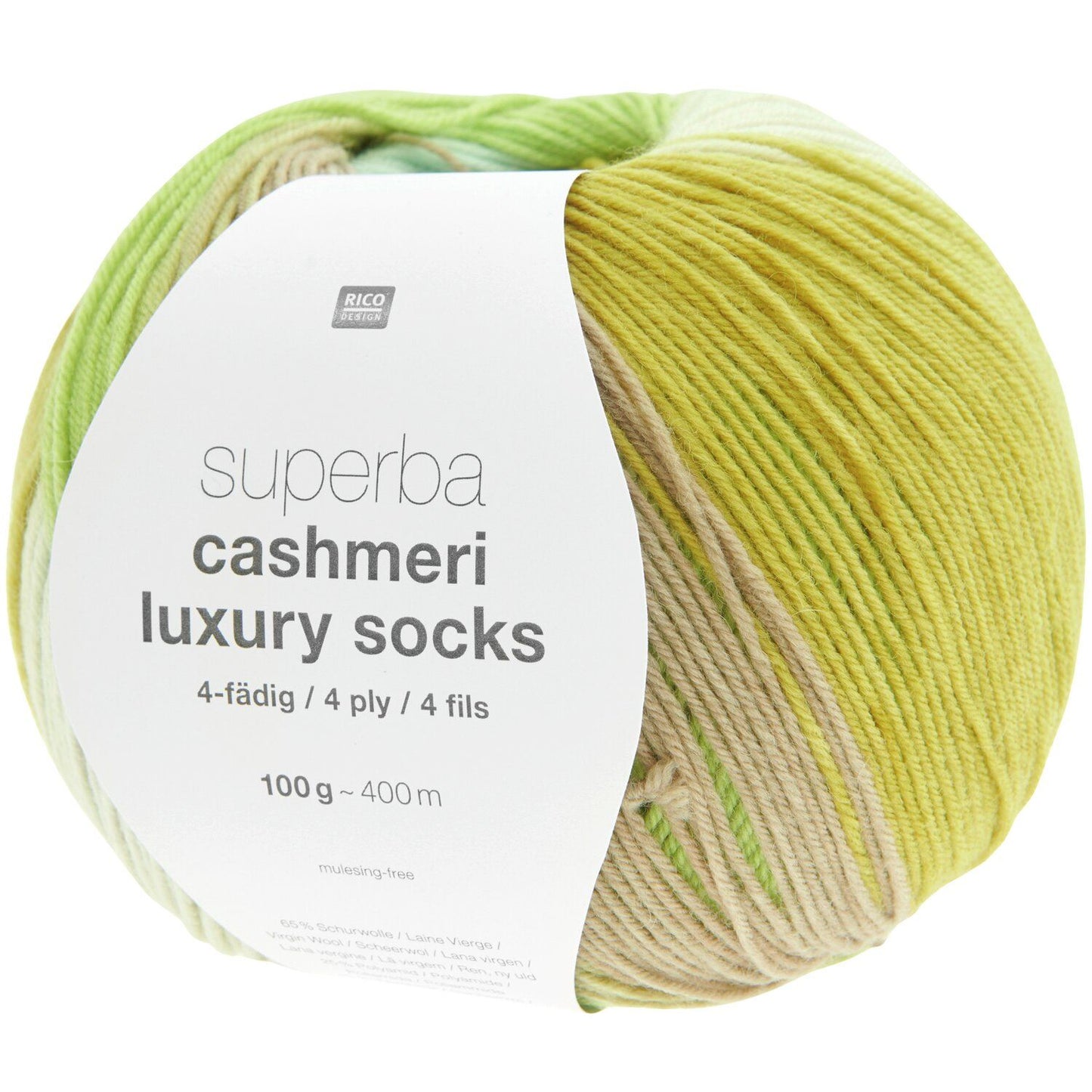 Rico Design superba cashmeri luxury socks 4-fach F. 039