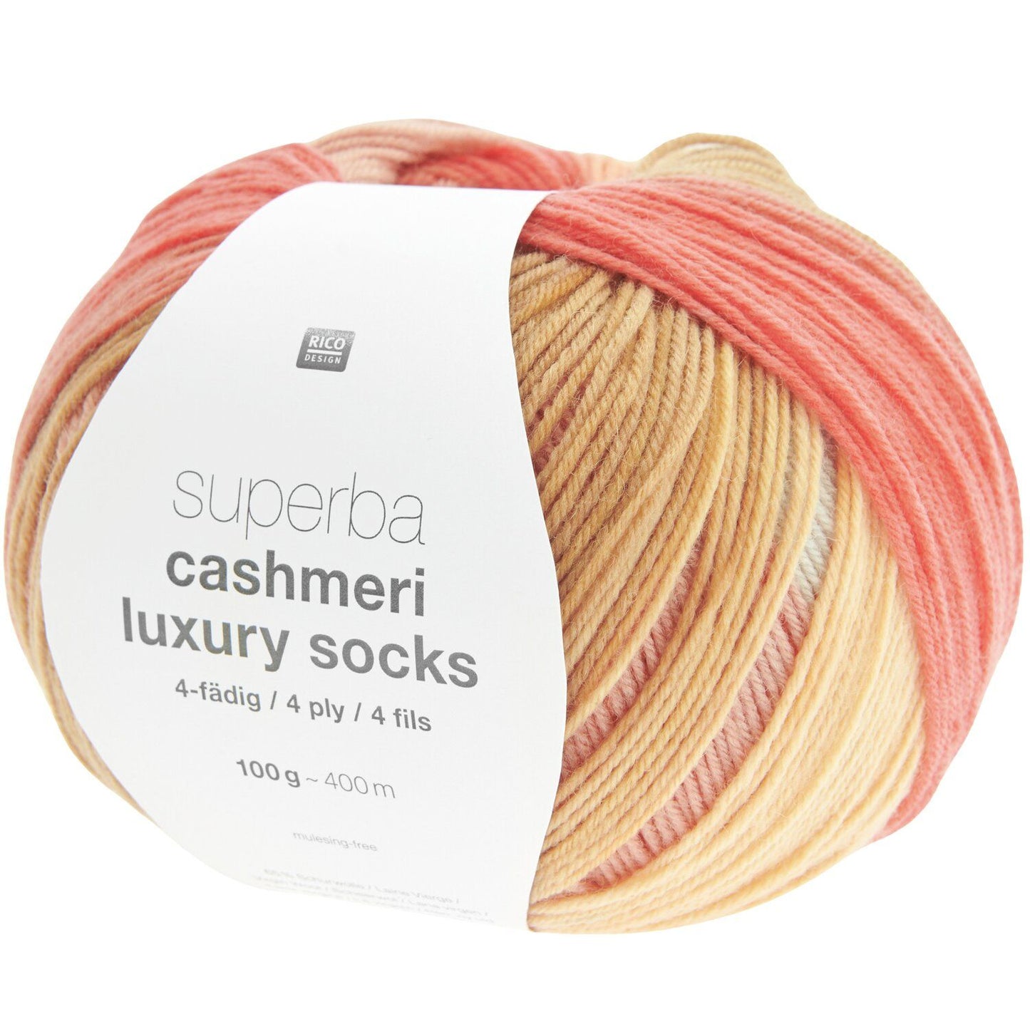 Rico Design superba cashmeri luxury socks 4-fach F. 040