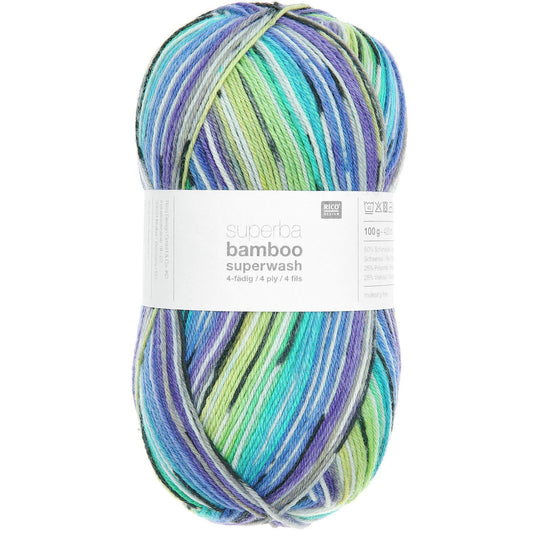 socks bamboo rainbow 4-fach F. 060