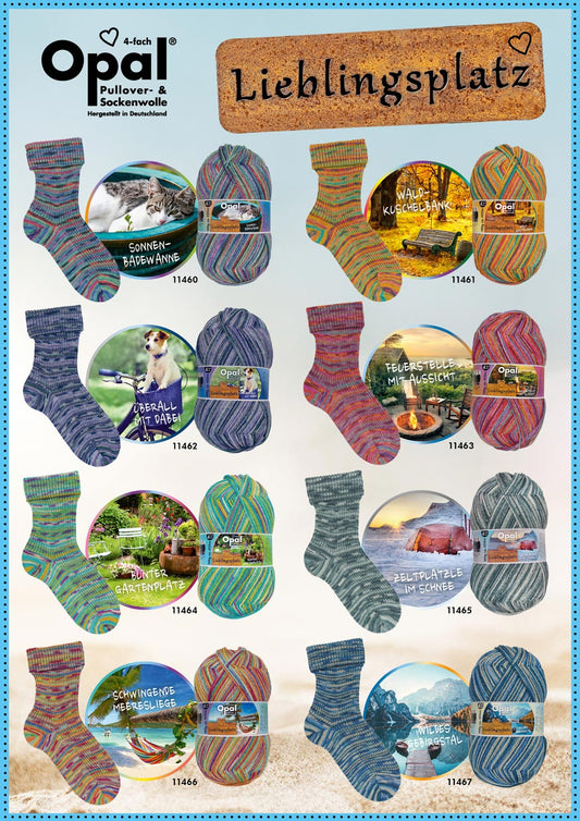 Opal Lieblingsplatz Waldkuschelbank 4-fädig F. 11461