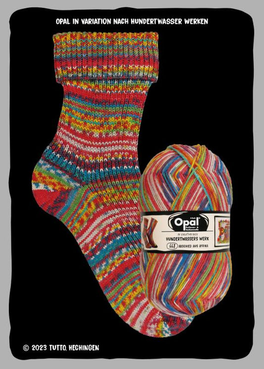 Opal Hundertwassers Werk 668 4-fädig F. 4054